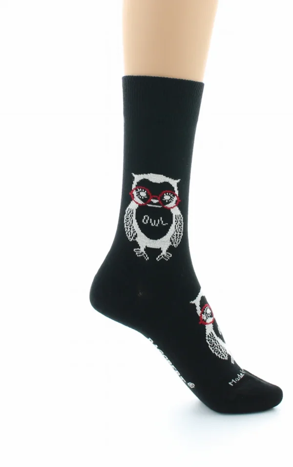 Chaussettes Dagobert Hibou Rouge