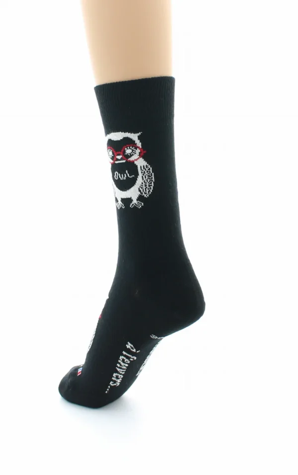 Chaussettes Dagobert Hibou Rouge – Image 6